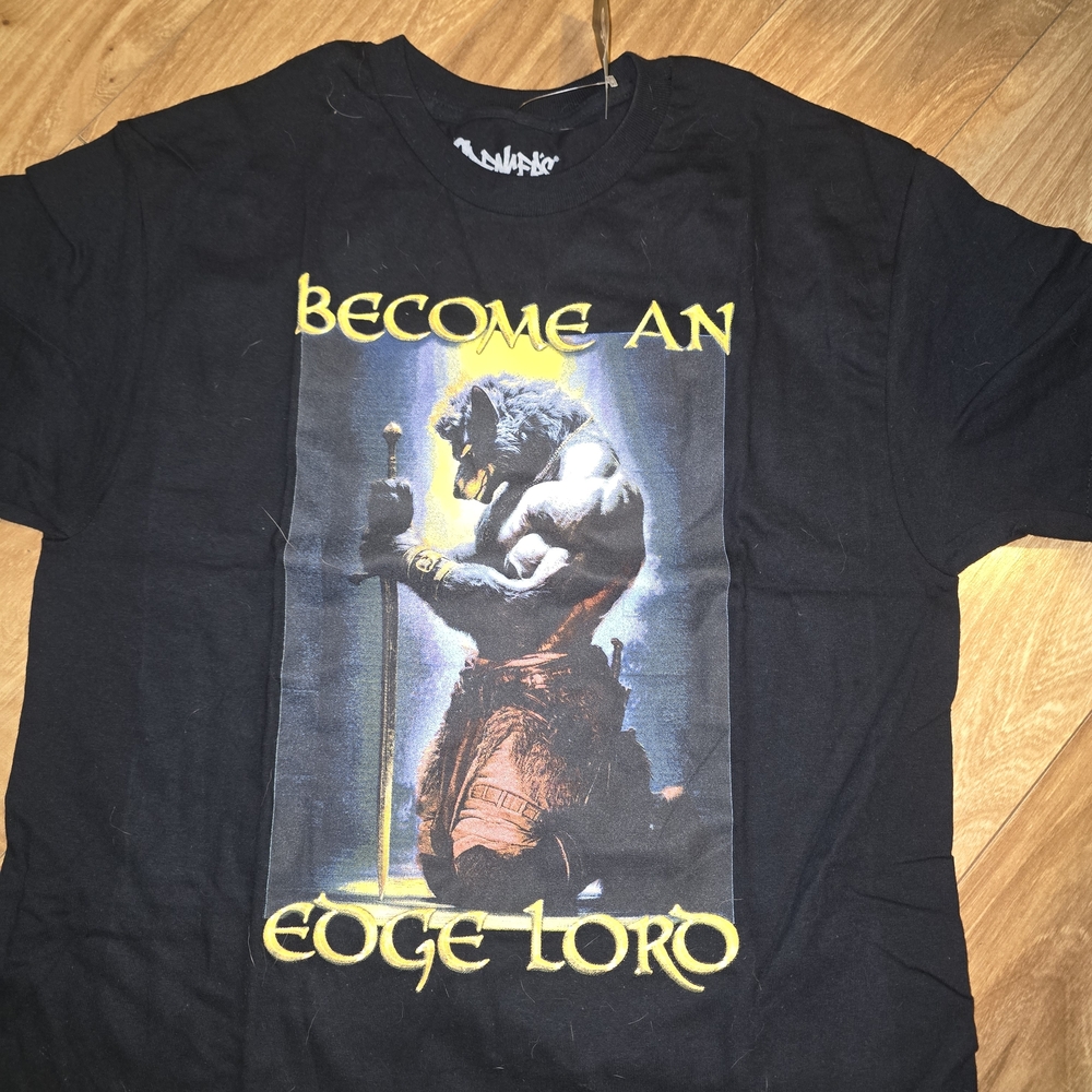 Spencer's Black 'Become an Edge Lord' Tee